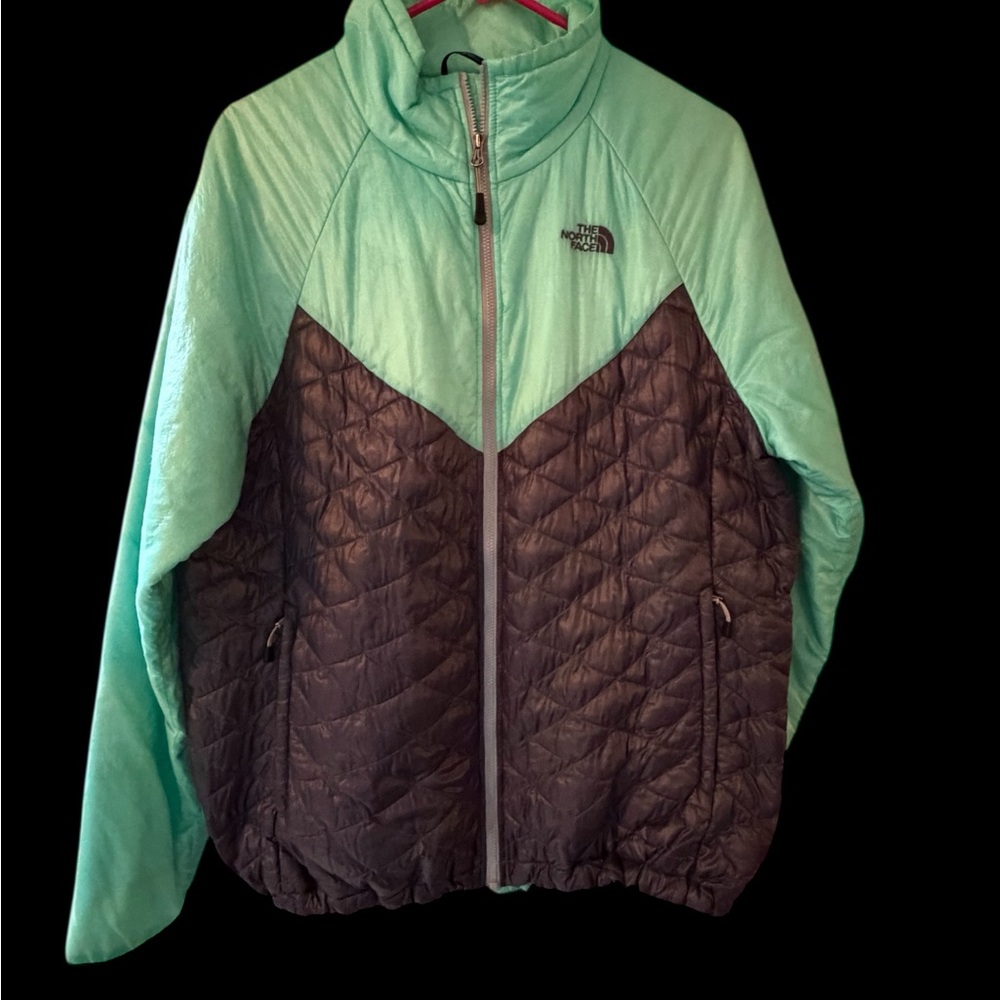 The North Face ThermoBall Jacket Women’s XL Teal & Gray
